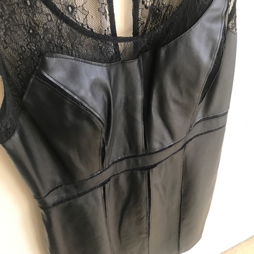 little black dress in Leather & Lace